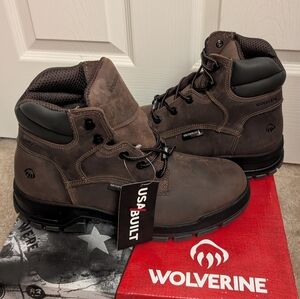 Wolverine Ramparts USA 6" Boots Mens 10.5